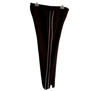 Simply Vera Vera Wang Black Pants  White Side Stripes Women's Size Medium NEW